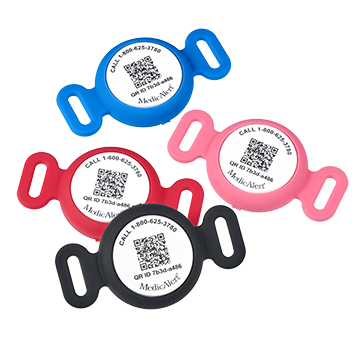 QR Code Medical ID Tag with Location Tracker Blue, Blue, large image number 5